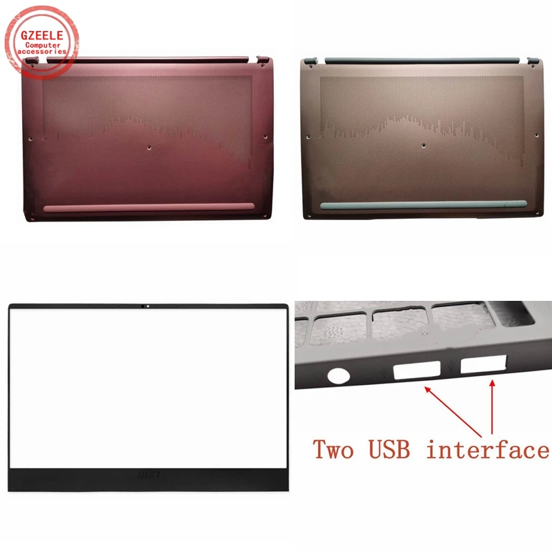 

for MSI Prestige 14 MS-14C1 MS-14C2 Rear Lid TOP case laptop LCD Back Cover/LCD Bezel Cover/upper Palmrest COVER/Bottom case