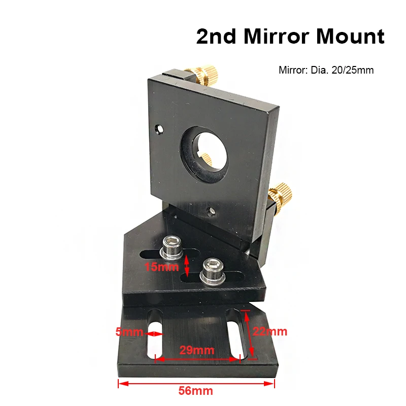 СО2 лазерный второй отражатель диаметр 20 мм 25 мм зеркальное крепление поддержка Встроенный держатель для лазерной гравировки резки гравиро... от AliExpress WW