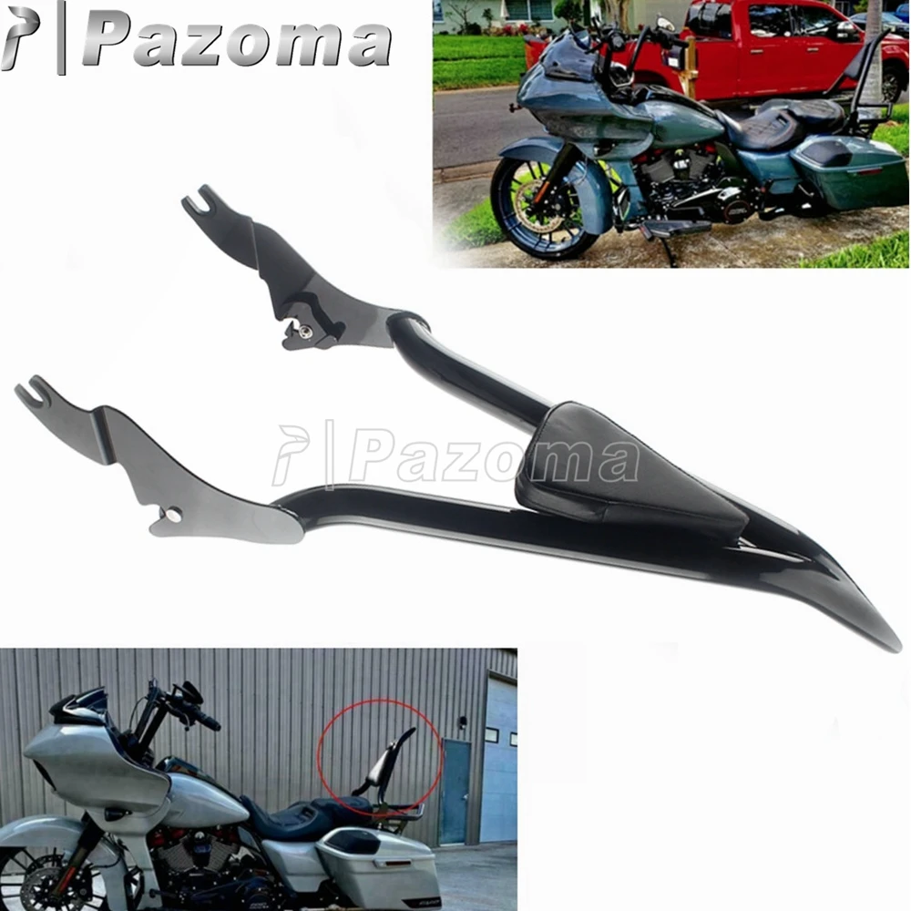 

Черная съемная спинка пассажирского сиденья для мотоцикла, для Harley Touring CVO Electra Street Glide Road King 09-2021