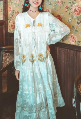 

2021 оригинальный дизайн весна-осень новое просторное тонкое платье.