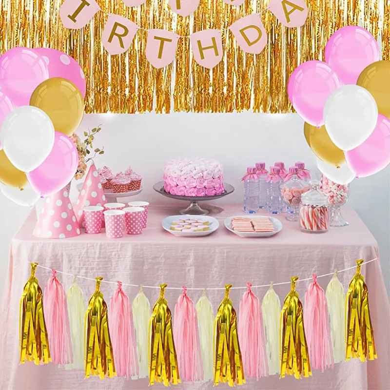 5 шт. 35 см бумажное полотенце с бахромой венок свадебное украшение DIY день