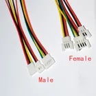10 пар MX2.0 DIY JST DS LOSI 2,0 мм 2P 3P 4P разъем штекер с проводом 150 мм 51005 51006 разъемы