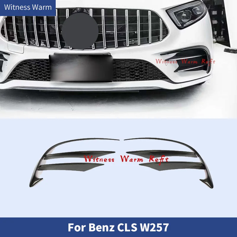 Карбоновая модель для Mercedes Benz CLS Class W257 C257 2018 2019 разветвители переднего бампера