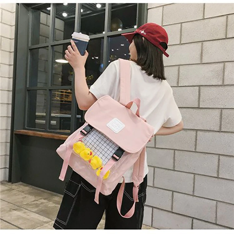 Harajuku водонепроницаемый прозрачный рюкзак из ткани Оксфорд для женщин повседневные рюкзаки Mochila Feminina Sac A Dos школьные сумки