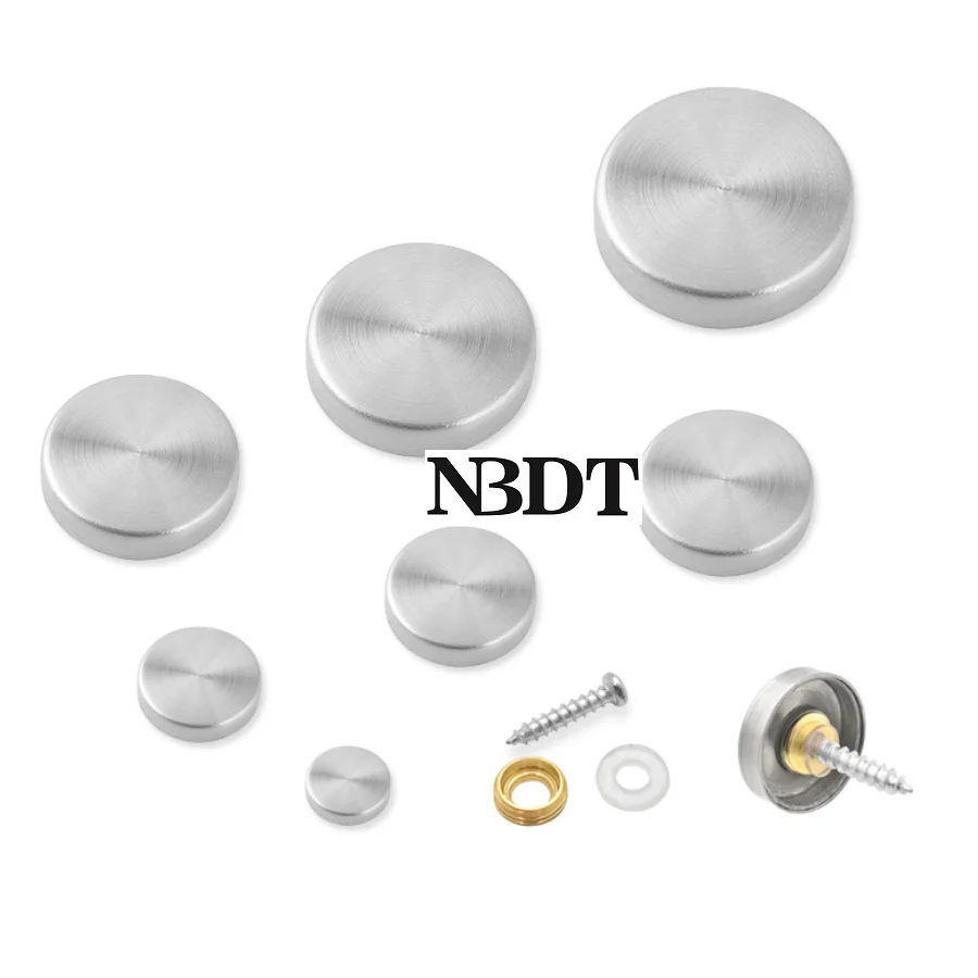 40 шт./лот наружная декоративная крышка из нержавеющей стали 304 зеркальная