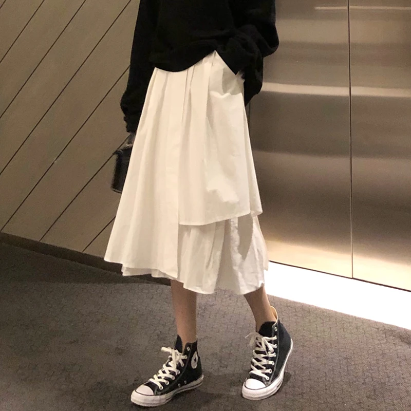 Нерегулярные с высокой талией Для женщин юбки Осеннее Новое поступление
