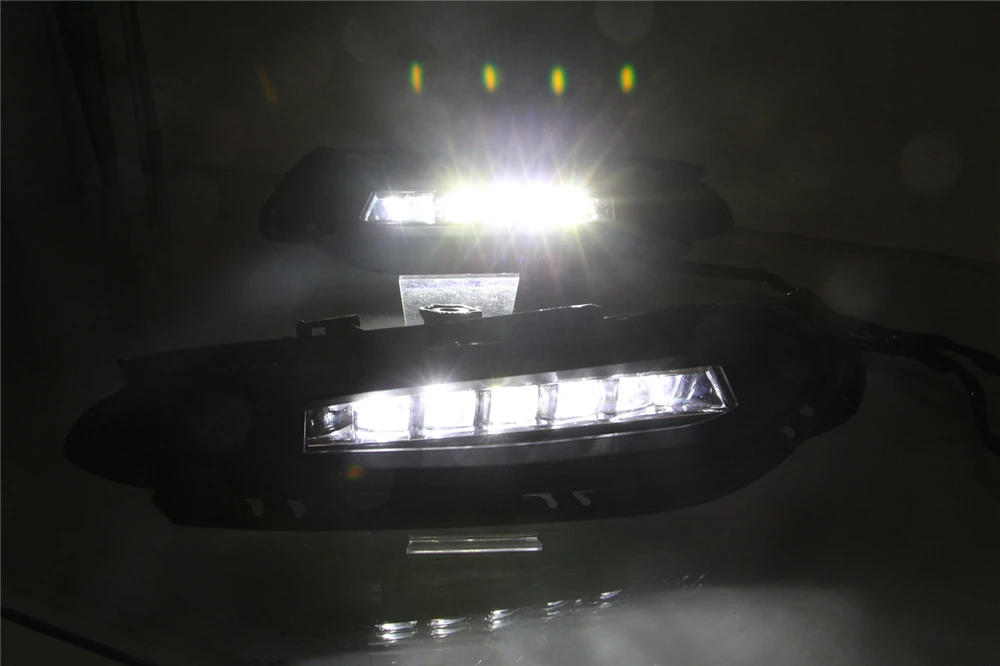 DRL для Honda hr-v HR-V 12V светодиодный автомобильный дневной ходовой свет противотуманная фара с динамическим поворотным сигналом