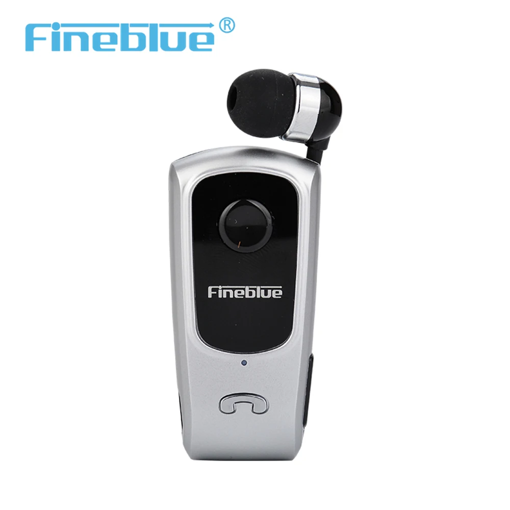 FineBlue F920 мини беспроводные Bluetooth наушники V4.0 гарнитура звонки напоминают вибрацию носить Клип Спорт Бег Наушники Hands Free - Цвет: Silvery