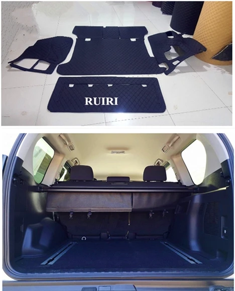 Special car trunk mats + Rear door mat for Toyota Land Cruiser Prado 150 5 seats 2021-2018 durable boot carpets cargo liner mat  - buy with discount