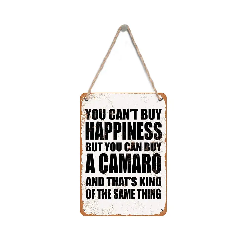 

Isaric деревянный подвесной знак 8X12 дюймов вы не можете купить счастье, но вы можете купить деревянный знак Camaro