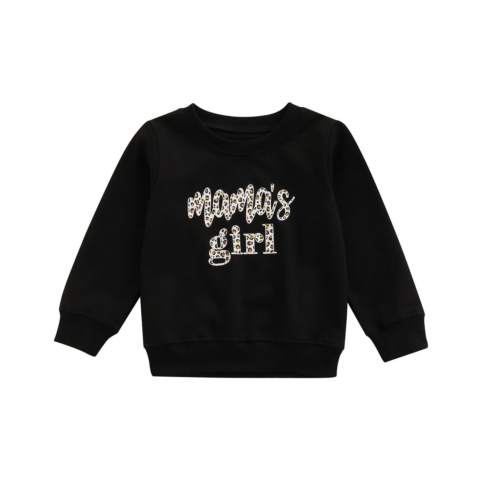 

Модный свитер с леопардовым принтом для маленьких девочек, повседневный Свободный пуловер с круглым вырезом и длинным рукавом, свитер