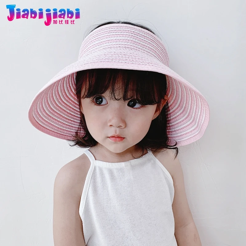 Стильная летняя соломенная шляпа для детей принцесс путешествий с большими