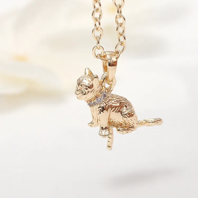 Индивидуальные позолоченные серьги-кольца в виде цивета кота подвеска модные