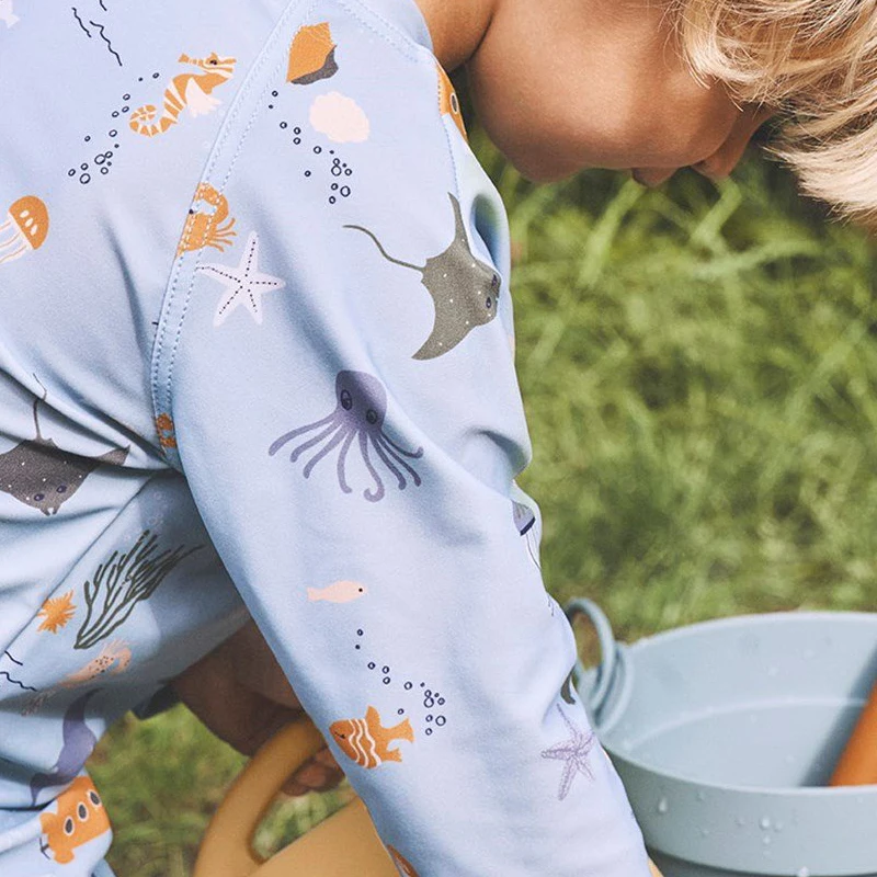 Купальник для мальчиков и девочек бикини малышей цельные купальники с длинным