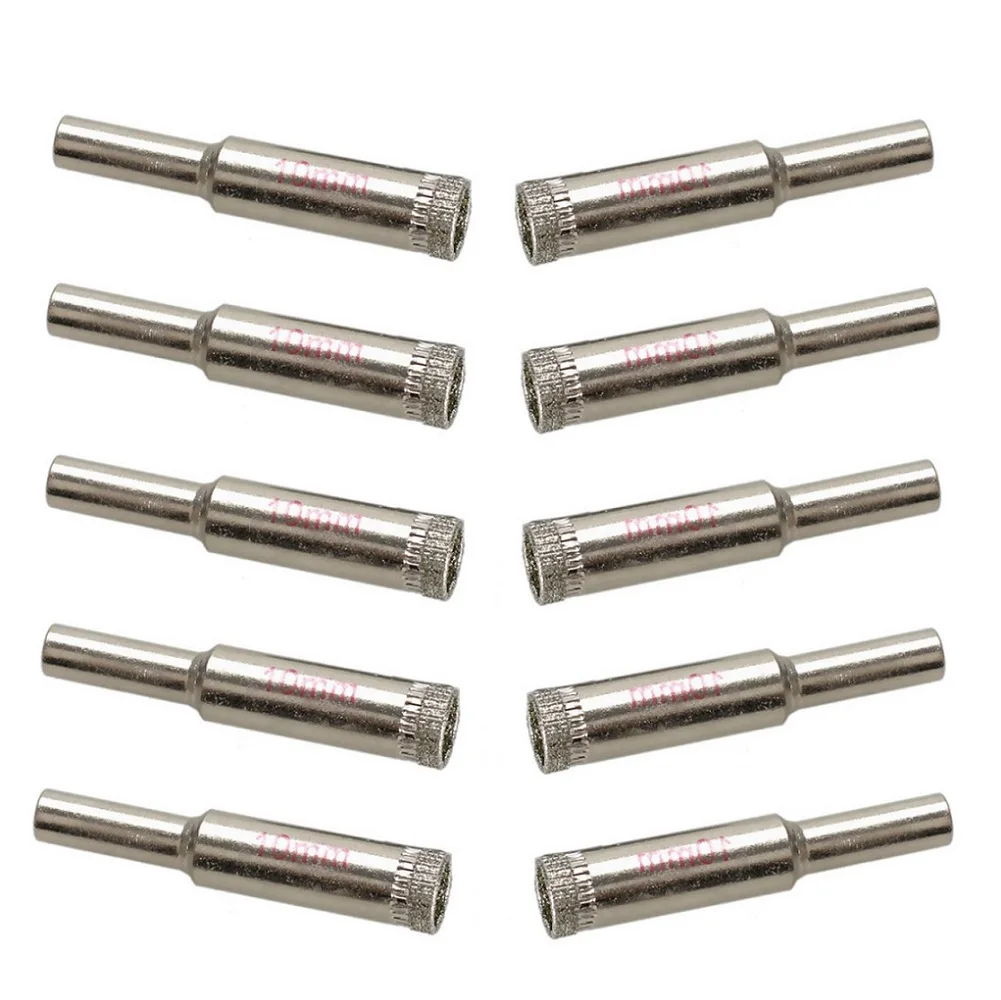 

Ceramic Drill Bits Granite Tile Marble Plastic Sheets 10pcs Diamond Coated Saw