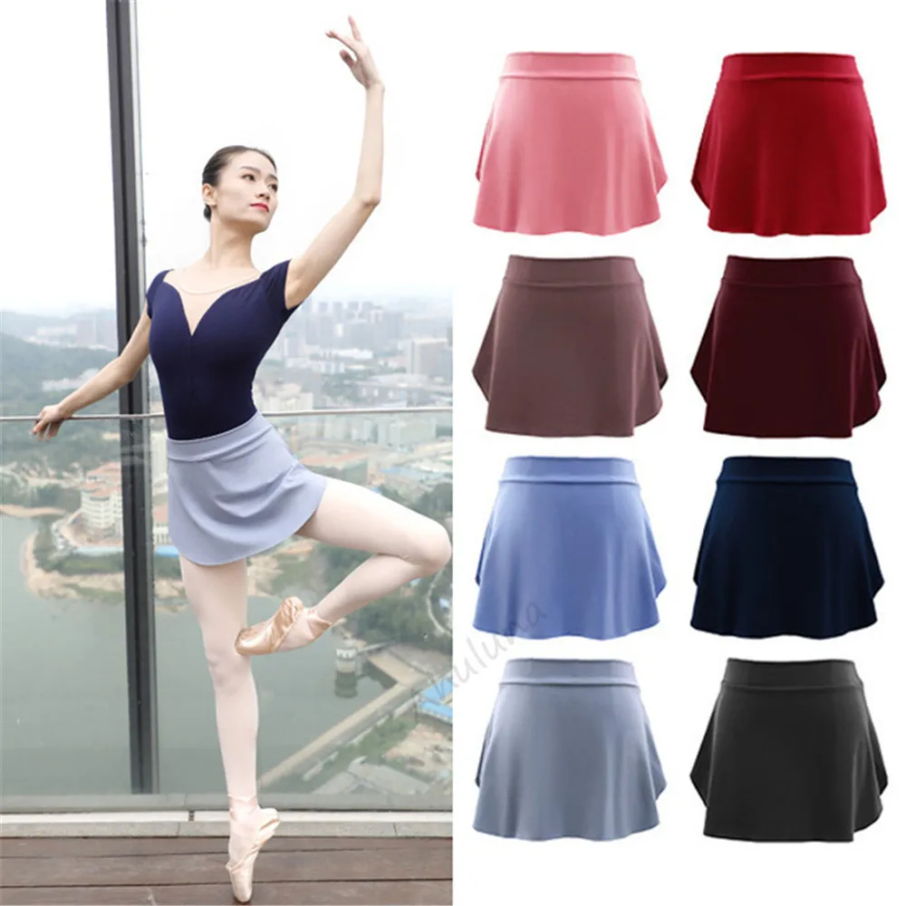Балетная юбка для женщин танцевальная взрослых черная балетная пачка балерина