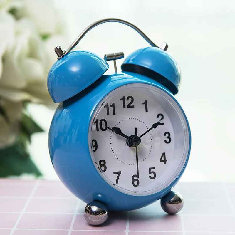 

Modern European Metal Retro Alarm Clock Cute Bed Side Sleep Trainer Nixie Clock Radio Timer Horloge Desktop Art Deco EK50AC