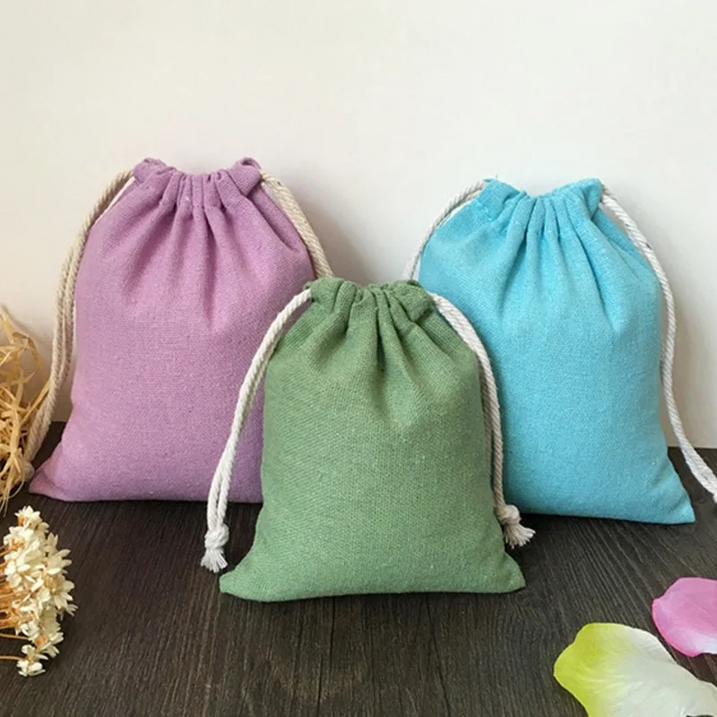 Подарочные сумочки из хлопка 8x10 см 9x12 10x15 (4x6 вечерние)|jewelry packaging bags|cotton gift pouchjewelry