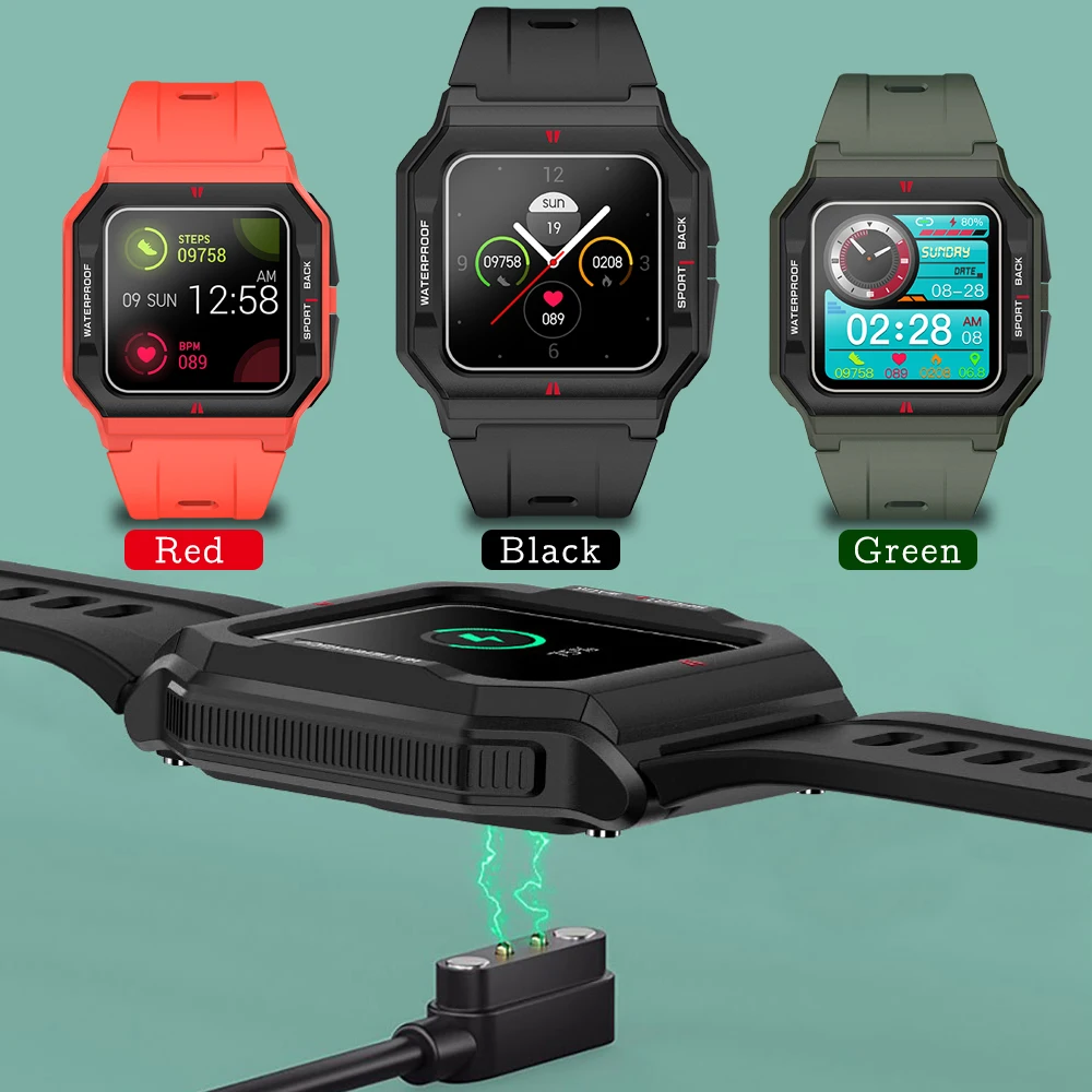 

Smart Watch Men Sport Bluetooth Watch Waterproof Heart Rate Monitor Fitness Tracker Women Smartwatch for Android IOS Bangle
