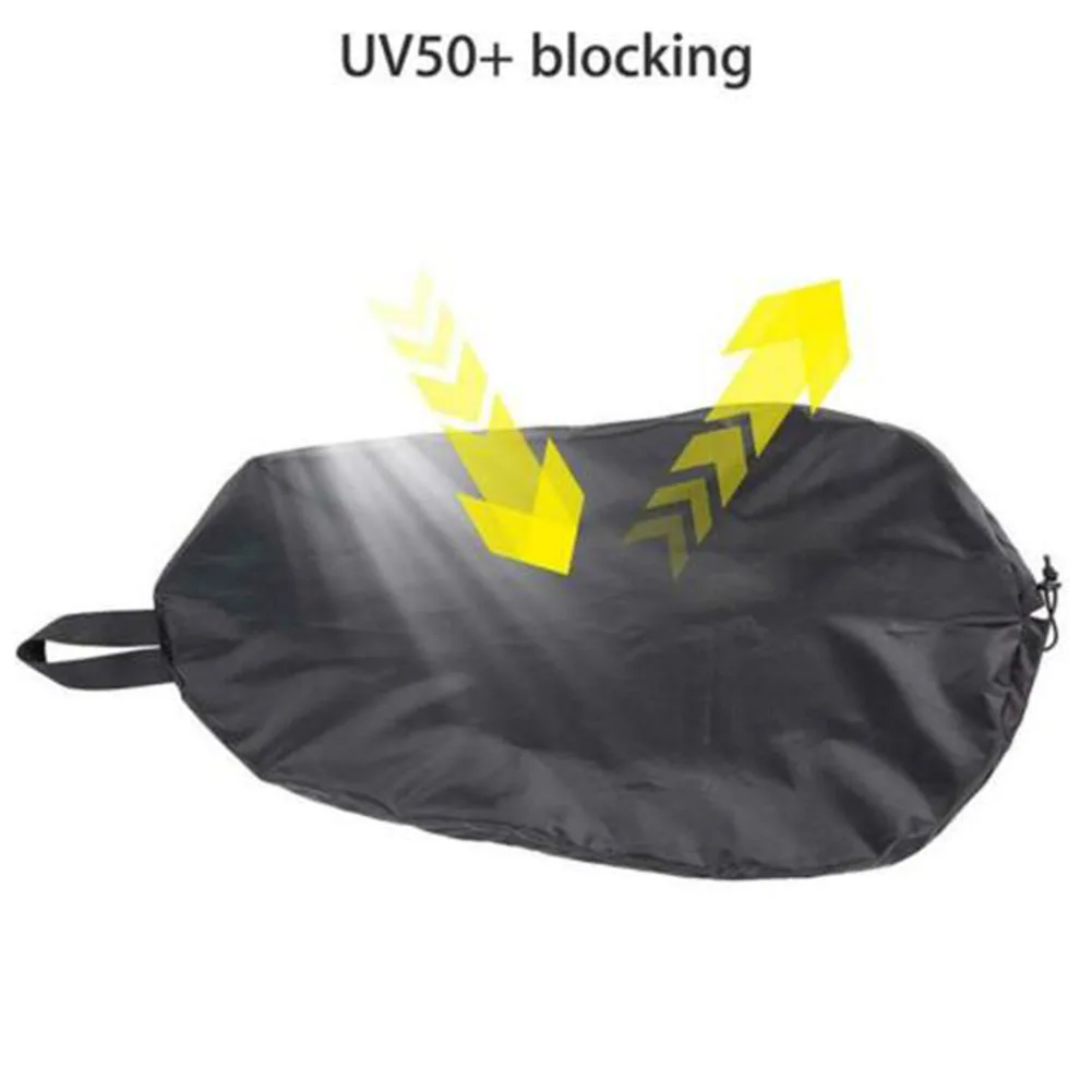 Black M Водонепроницаемый спортивный Shockcord Регулируемый UV50 защитный чехол Уплотнение Крышка кабины аксессуары каяк океан двойной сшитый - Цвет: Black M