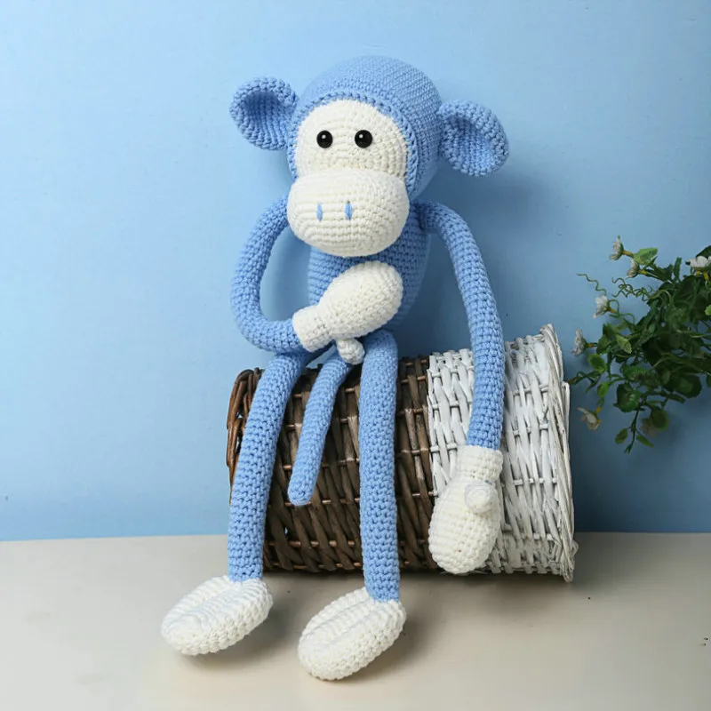 2020 Милая ручная вязка детская обезьянка искусственная шерсть хлопок вязаная