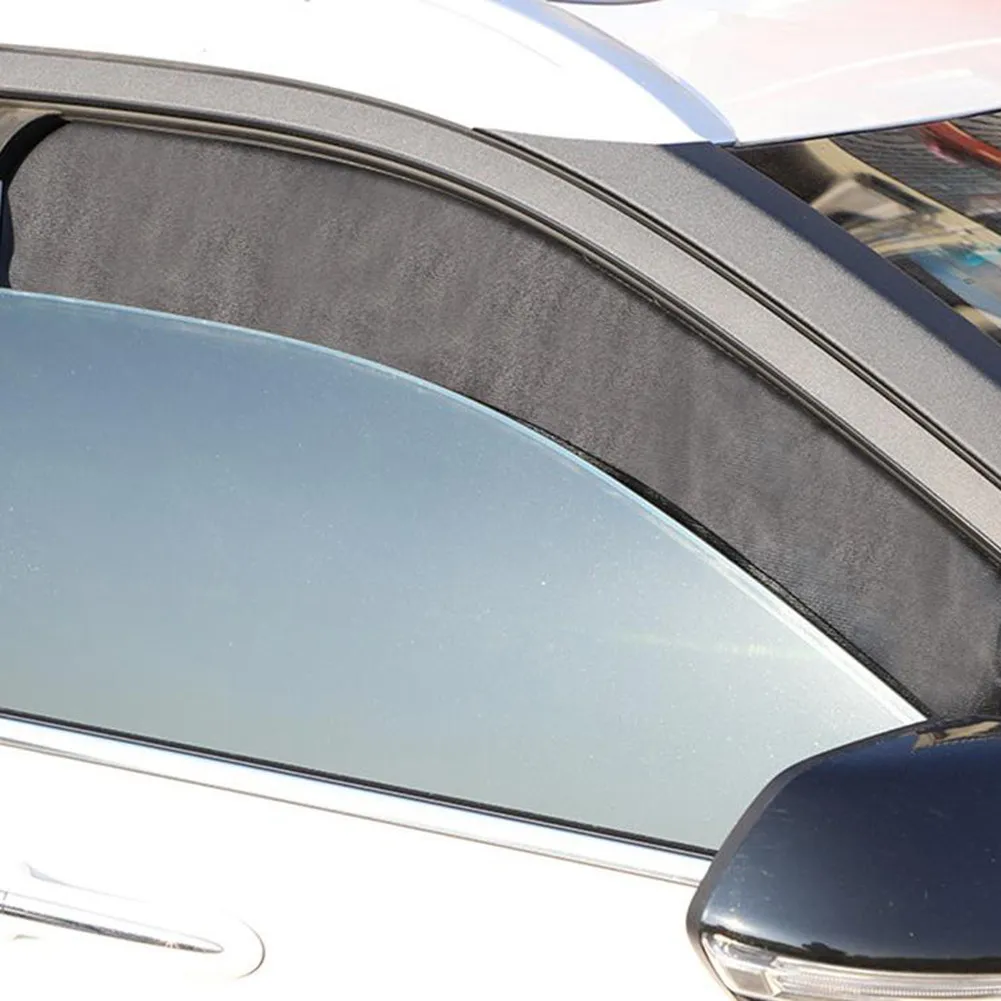 

UV Protection Car Window Sun Shade 4pcs Magnetic Mesh Shield Minivans Rear Sedans