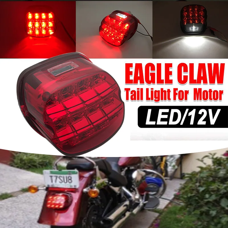 Светильник для мотоцикла задние кромки красный светодиод стоп сигнал фары