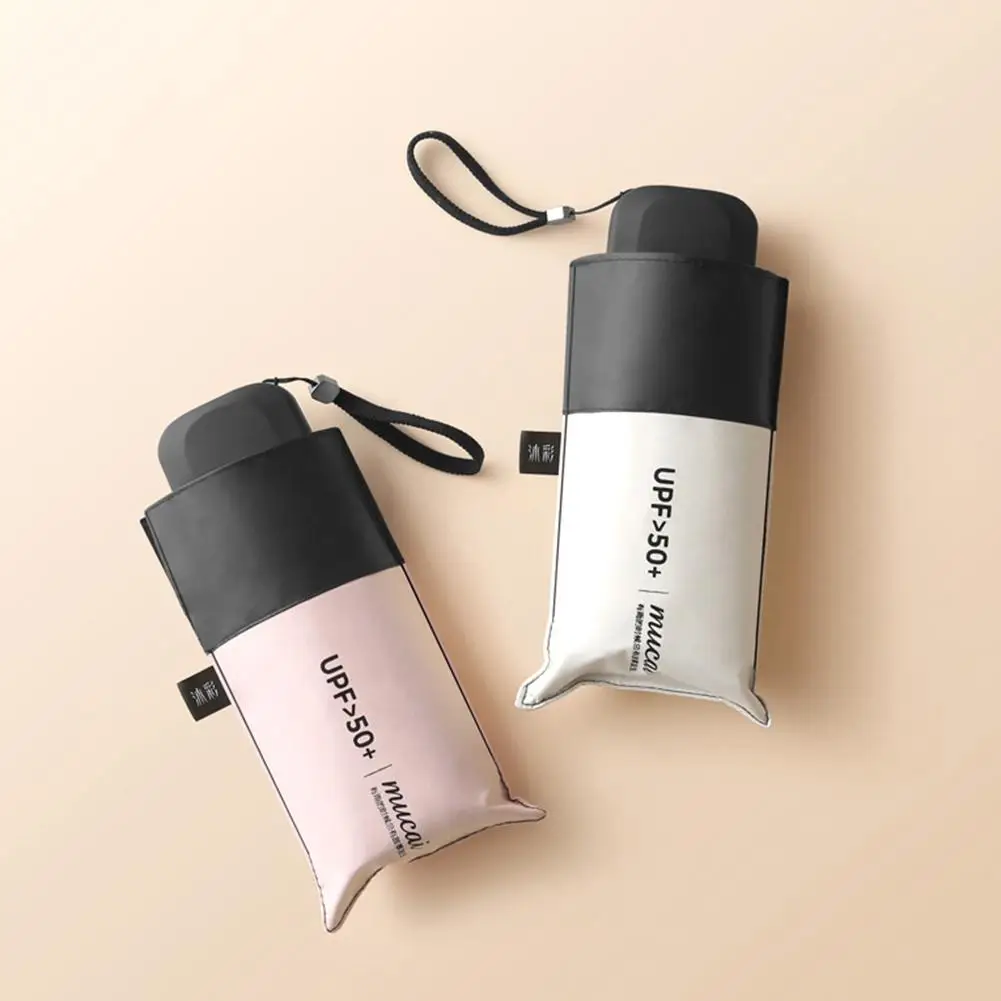 Мини карманный зонт складной зонтик от солнца для женщин путешествий защиты