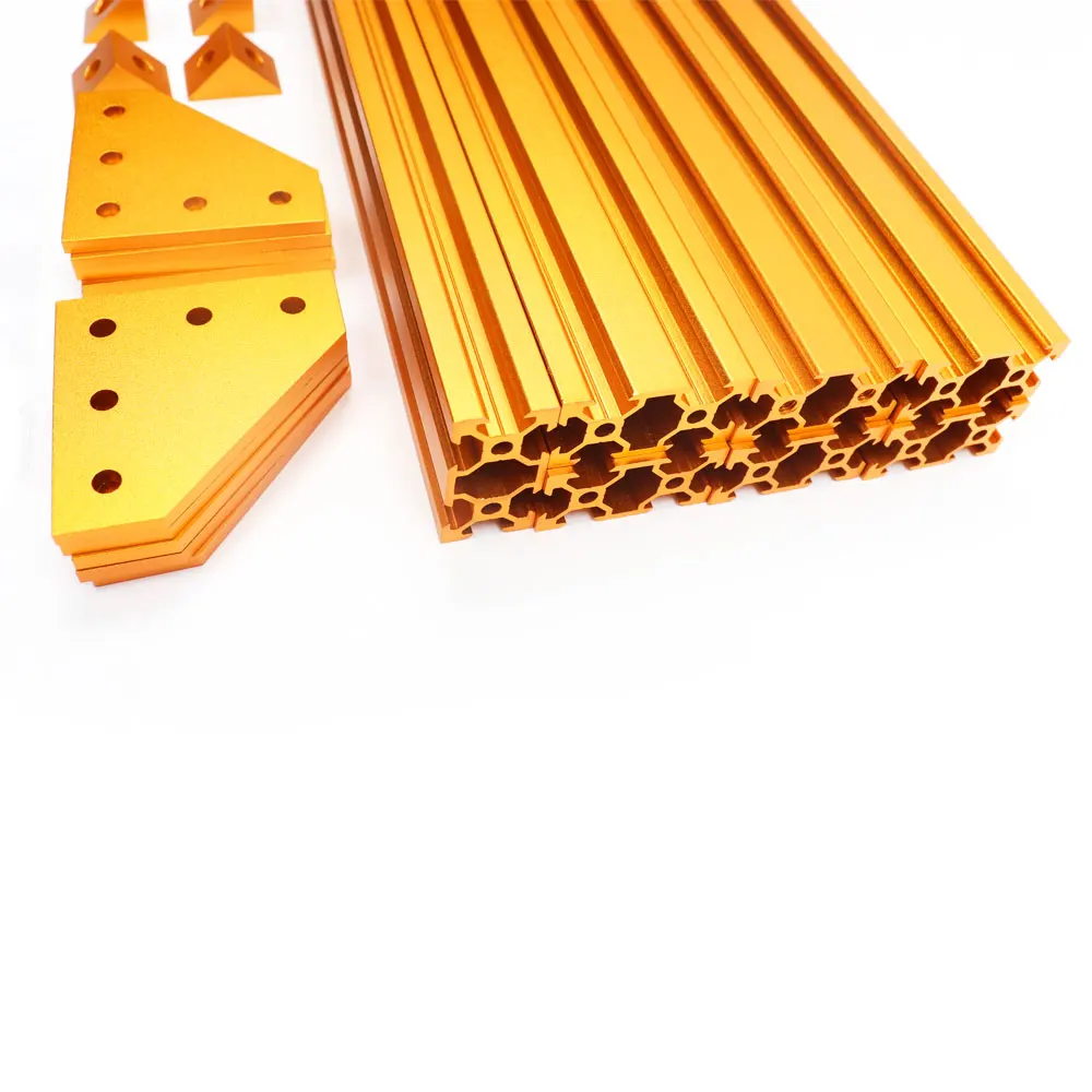 Золотой 2040 профиль красочный Prusa i3 MK3/MK3S медведь комплект prusa i3 mk2s Модернизированный mk3 алюминиевый профиль рамы 359 мм