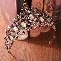 wedding crown bridal hair accessories tiara wedding tiaras for bride special baroque antique gold crowns for woman and girls