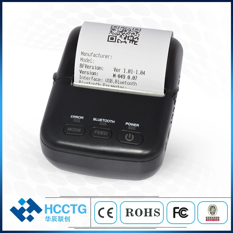 

Мини Портативный Беспроводной USB BT 58 мм Термальность принтер для Windows Android HCC-T12