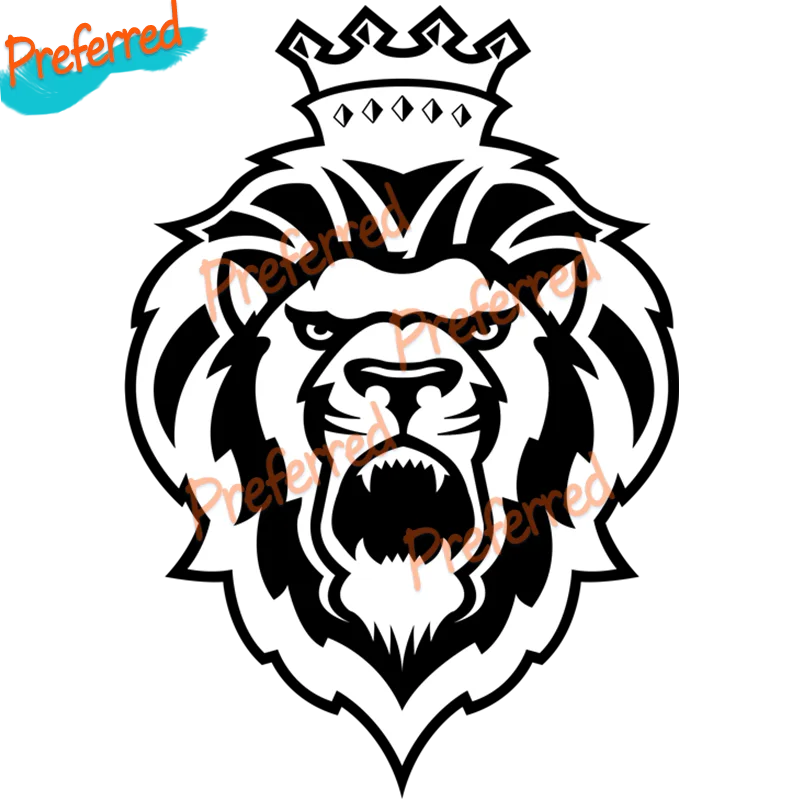 

Creative Lion with Crown Vinyl Car Stickers Decal Motorcycle Individualization Car-styling