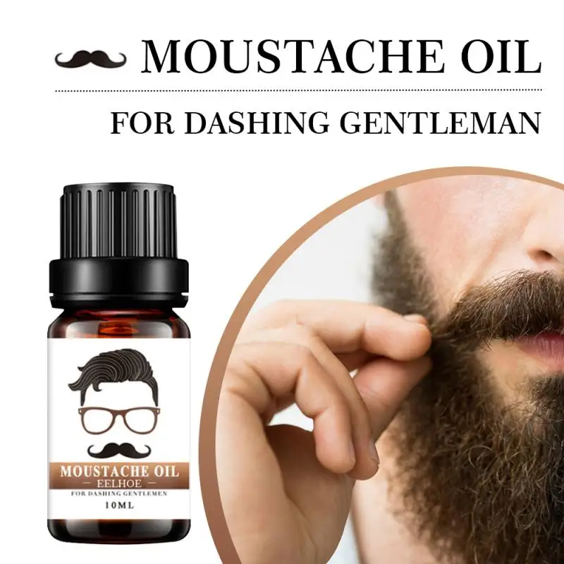 10ml Men Beard Growth Oil Kit Soften Hair Nourishing Enhancer Wax Balm Mustache Leave-In Conditioner Care | Красота и здоровье