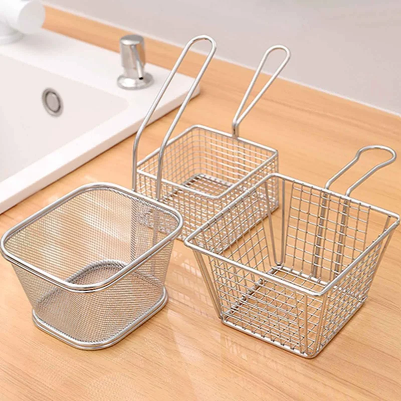 

Frying Net Basket Strainer French Fries Fryer Kitchen Fried Food Supply Tools