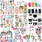 Термоклейкие нашивки с милыми животными, набор для одежды, сделай сам, футболка, аппликация, винил, единорог, сова, кот, теплопередача, одежда, термонаклейки F