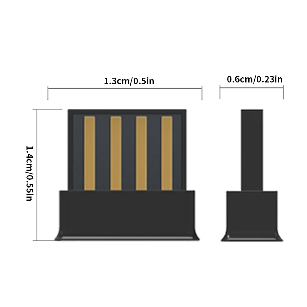 Bluetooth совместимый адаптер V5.0 беспроводной компьютерный USB аудио приемник