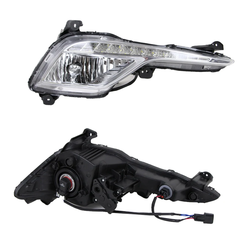 Автомобильная проблесковая 2 шт. DRL Противотуманные фары Крышка Габаритные огни