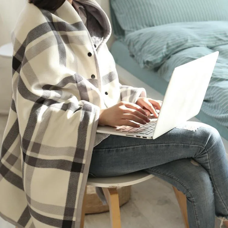 Плед удобное одеяло толстовка диван ТВ с капюшоном пледы утяжеленное теплое