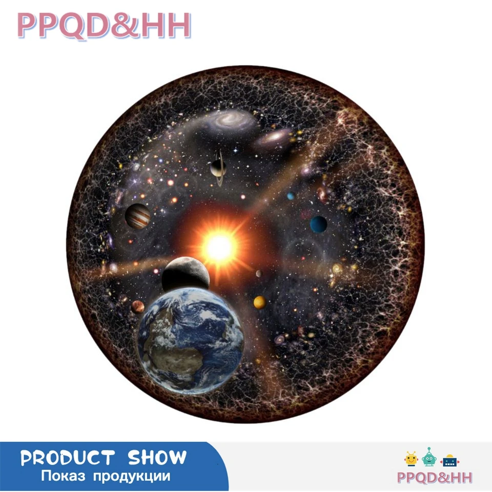 Круговой Пазлы для взрослых пространство головоломки Космос Вселенная пазл