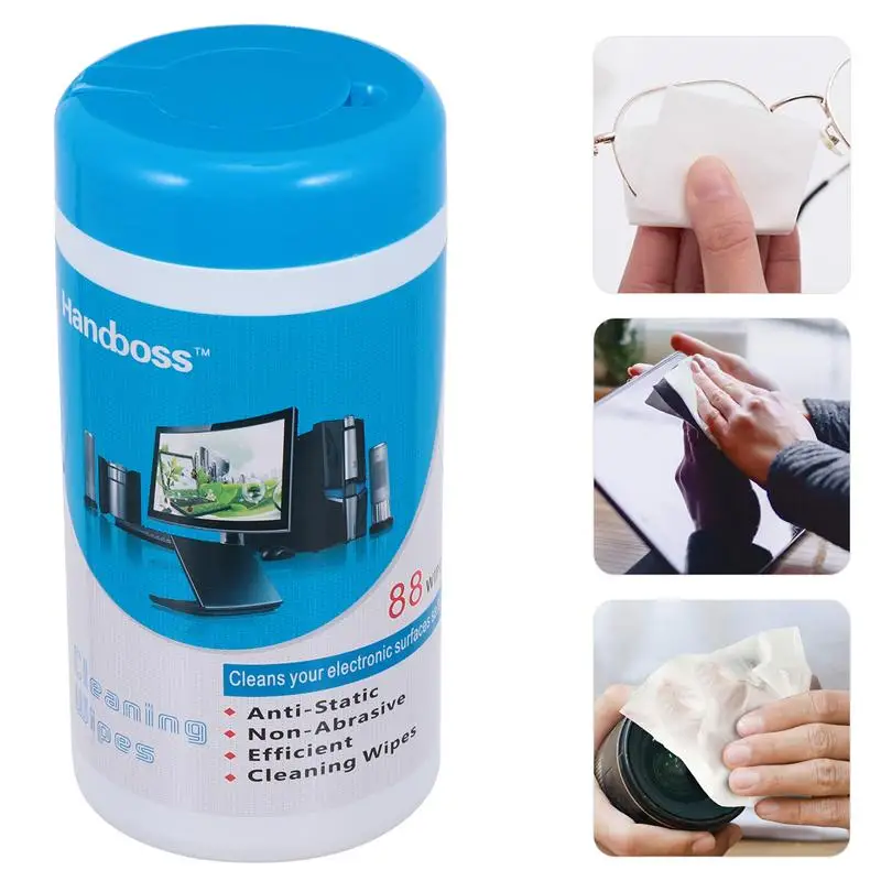 1 бутылка/88 ПКС протрите компьютер предварительно увлажненные салфетки монитор