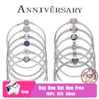 Женский браслет Змея из серебра 2021 пробы, с Шармами