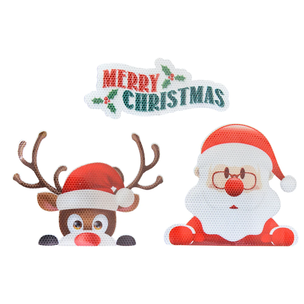 

Santa Claus Christmas Elk Decal Stickers For Car Vinyl Decor Home Refrigerator Magnetic Decal Christmas New Year Decorations