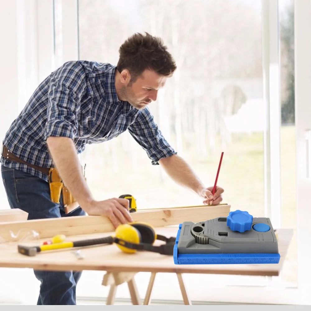 

2 In 1 Woodworking Drilling Chucking Locator Inclined Hole Fixture Kit With Scale Straight Hole Locator Punching Tools