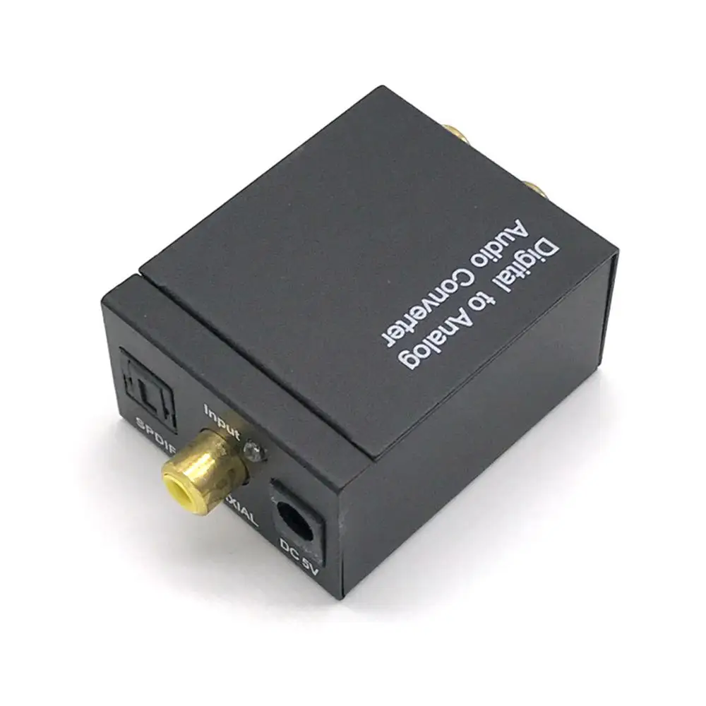 Оптический цифровой стерео аудио SPDIF Toslink коаксиальный сигнал в аналоговый