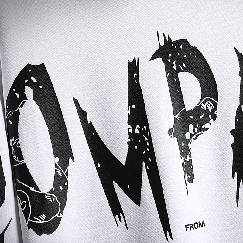 Спортивный костюм мужской в стиле хип-хоп модный для фитнеса и бега толстовка с