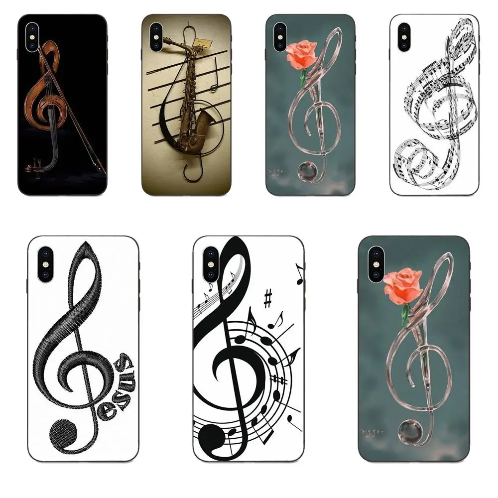 Клавиши Скрипичный ключ музыкальные ноты для Huawei Mate 9 10 20 P8 P9 P10 P20 P30 Lite Mini Play Pro P smart