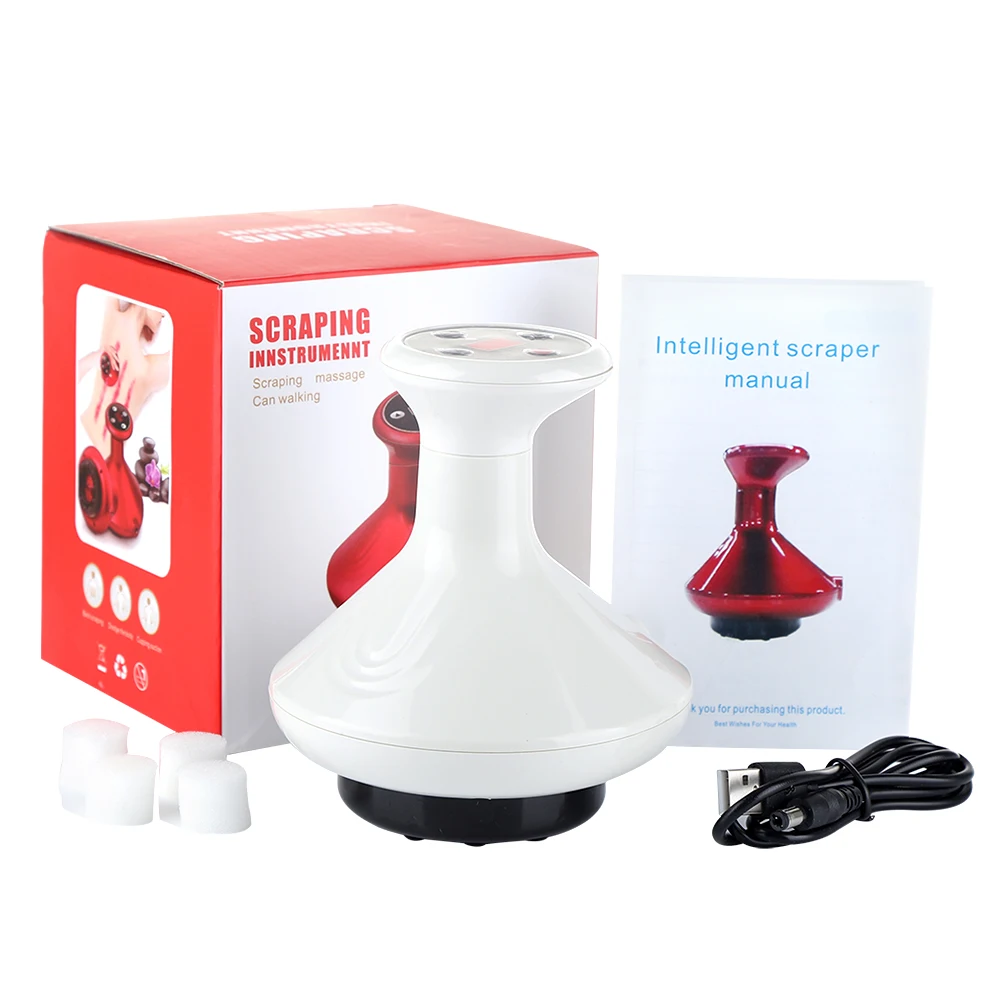 

Scarper Manual Hand-held Electric Scraping Instrument Guasha Cupping Cans Suction Massager Negative Pressure Meridian Fat Burn