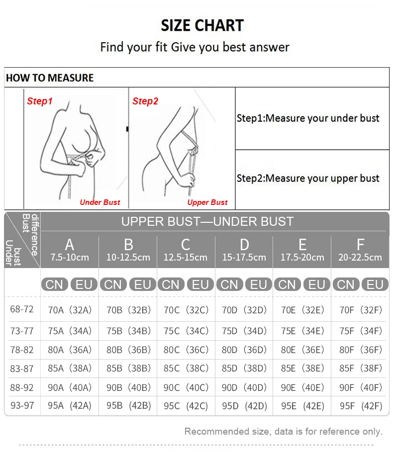 

Sexy Strapless Bar Women's Invisible Bralette Front Closure Push Up Bra Seamless Lingerie DEF Cup