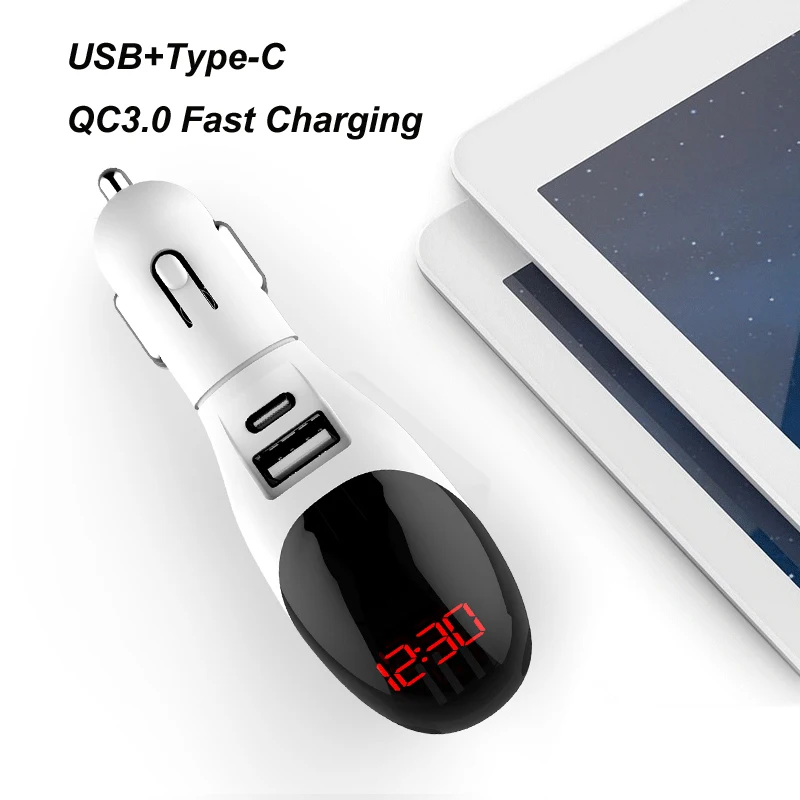 Новый автомобильный очиститель воздуха Освежитель типа C QC3.0 быстрое зарядное