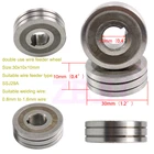 Сварочный проволочный фидерный ролик MIG, 0,8 мм, 1,0 мм, 1,2 мм, 1,4 мм, 1,6 мм, двойной размер 30x10x10 мм, устройство подачи проволоки LRS-775S SSJ-29